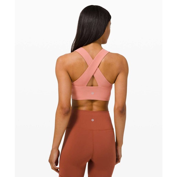 lululemon athletica Other - Lululemon Forward Fold Cross-Back Light Support Nulu Sports Bra Rustic Coral 4